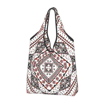 Керамика Kabyle, берберски Мотиви, Чанта за количка, Чанта-тоут, Чанти през рамо, Голяма Преносим Геометрична Етническа берберская чанта