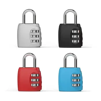 Ключалка с 3-фигурални парола Мини-Окачени Заключване Калъф за Колички Заключване с парола Шкаф в студентски квартири Заключване с парола Раница Заключване с цип