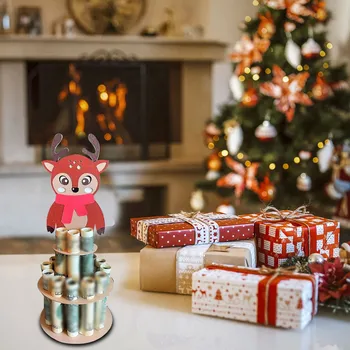 Коледа в чантата си, Писма, Коледна торбичка с пингвин, Подарък орнамент, Портфейл Коледна елха, Коледни каре панделки за венци