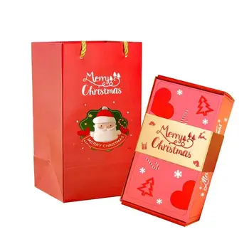 Коледен Подарък кутия, Направи си сам, Сгъваема Хартиена кутия, Пари За Рожден Ден, Сватбена Изненада, Кутия за Скачане, Експлозии, Червен Плик, Подарък кутия, Комплект