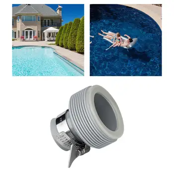 Конвертор се използва за басейн, адаптер за маркуч, 530/1000 GPH-1500 GPH, метален обръч за гърлото, подмяна на басейна