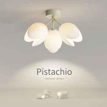 Креативен Тавана лампа с Камбана и една орхидея, лампа за коридора, Скандинавски Топла и Романтична Сънливи балконная led крушка G9 Head One Three Heads