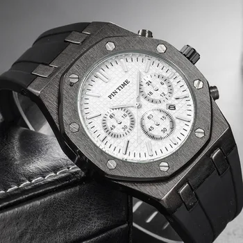 Луксозни маркови мъжки спортни кварцови часовници, Класически Водоустойчив ръчен часовник с голям циферблат, Мъжки Бизнес ръчен часовник с автоматичен механизъм