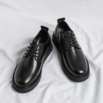 Луксозни маркови мъжки удобни Oxfords, Кожена Класически мъжки обувки за сватба, модни универсална мъжки ежедневни обувки бизнес
