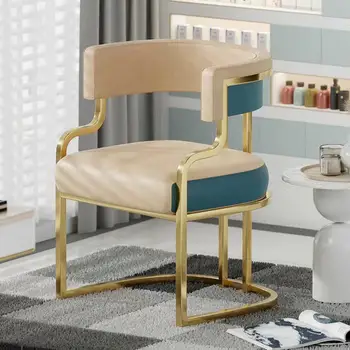 Луксозни Столове За всекидневна Златни Удобни Преносими Релаксиращи Столове За Хранене, Дивани Nordic Sillones Мебели За Хола MQ50KT