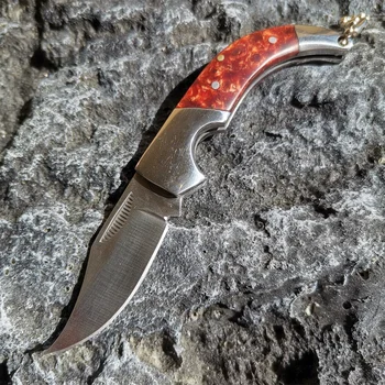 Мини 7Cr13Mov Стомана Открит Остър Джобен Сгъваем Нож Сгъваем Тактически Нож Ловен Походный Военен Нож За Оцеляване