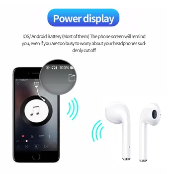 мини Bluetooth Стерео Binaural слушалки 2023 Новост I7 5.0, спортна безжична Bluetooth слушалка