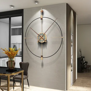 Много Големи Висящи Стенни Часовници Цифрови Тихи Стенни часовници за всекидневна Модерен и Стилен Интериор на стаята рисувани Стенни