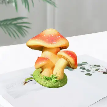 Модел градински гъбички, ярки миниатюрни фигурки гъби за приказни градини 