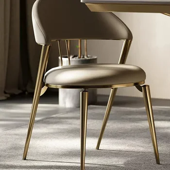 Модерни Трапезни столове за кухни, луксозни метални дизайнерски трапезни столове в скандинавски стил за дневната, Аксесоари Sedie Da Pranzo