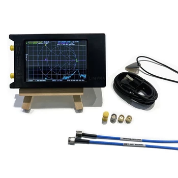 Мрежов анализатор 50 khz-6,3 Ghz Litevna-64 с 4-инчов сензорен екран, Анализатор антени HF VHF, Shortwave анализ, актуализация на Nano VNA