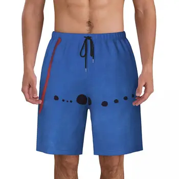 Мъжки бански с абстрактен художествен принтом, Бързосъхнеща Плажно облекло, Плажни шорти Joan Miro Boardshorts