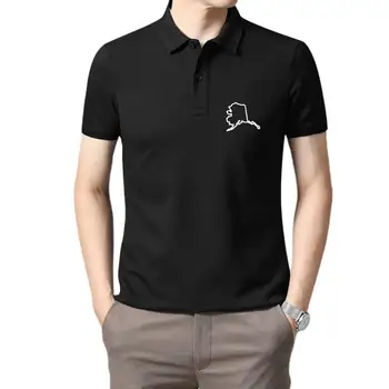 Мъжки облекла за голф, Топла разпродажба, мъжка тениска-поло с шарките на Аляска, мъжка тениска-с къси ръкави за мъже