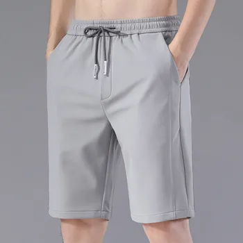 Мъжки удобни ежедневни летни къси панталони от коприна лед, бързо съхнещи, идеални за мъже