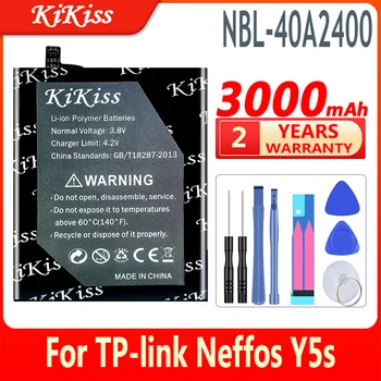 Нова Батерия с Висок капацитет 3000 mah NBL-40A2400 за мобилен телефон TP-link Neffos Y5s TP804A TP804C + Подарък Инструменти