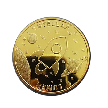 Нова Забавна Позлатена Монета Lumen Звездна Възпоменателна монета Сбирка Криптомонеты Сувенири
