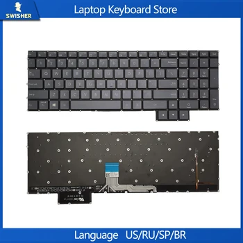Новата Американска клавиатура за Asus W730 W750 AEBKUE00030 V183346CE2 с английската подсветка Laoptop