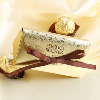 Нови Кутии Ferrero Rocher, Кутия за сватбени подаръци и подаръци, Хартиена кутия за детската душа, Кутия шоколадови бонбони, Сватбени бижута, Чанти за сладки подаръци, аксесоари