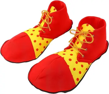 Обувки за костюм на клоун PESENAR, аксесоари за карнавального костюм на клоун, подходящи за карнавални костюми за Хелоуин