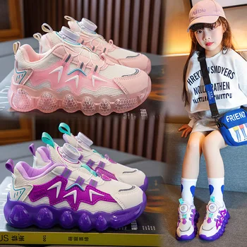 Обувки за момичета, новост 2023 г., детска дишащи спортни обувки CUHK за момичета, маратонки за бягане