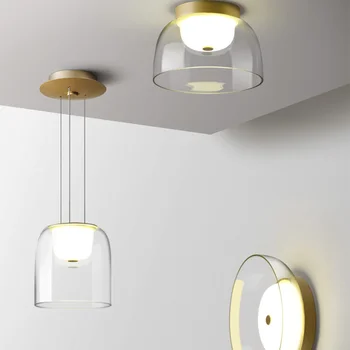 Окачен лампа за ресторант дизайнерски минималистичен окачен лампа за масата за хранене, окачен тавана лампа за антре