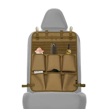 Органайзер за задната седалка на колата, окачени чанти на задната седалка на камион, пътни аксесоари за USB кабел/слушалки/телефон/Бутилки за вода/Съхранение на химикалки