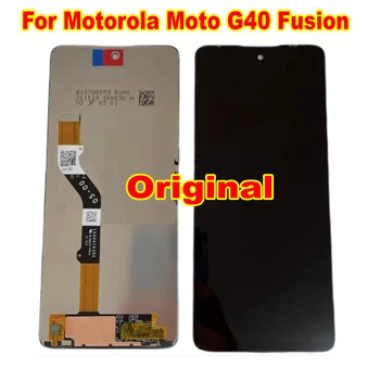 Оригинален LTPro най-добрите LCD сензорен дисплей, дигитайзер, в събирането, сензор за Motorola Moto G40 Mobile Fusion, стъклен панел Pantalla