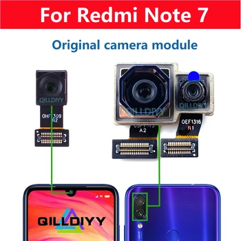 Оригиналът е За Xiaomi Redmi Note 7 Note7 Задната Камера на Задната част на Основната Голям Модул на Предна Камера Подробности Flex Кабел за Селфи с голяма Дълбочина