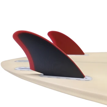 Перки за сърфиране UPSURF FUTURE От фибростъкло, Перки За дъски за сърф С да използвате единични пъпки, Двойни Перки За Риба, Шортборд, Фанборд, бяла Дъска с две перки