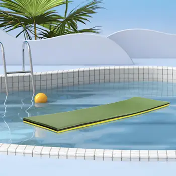 Плаващ подложка за басейн, воден сал 110x40x3,2 см, устойчива на счупвания, здрав за водни игри, отдих и слънчеви бани, водата легло