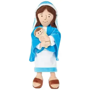 Плюшен кукла на Исус Е 12.8 Инча, Благословляющая Дева Мария, Плюшен възглавницата на Бебето Исус, Детски подарък, Християнско Религиозно украса