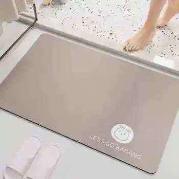 Подложка за пода в банята, противоскользящий подложка за краката в банята, тоалетна