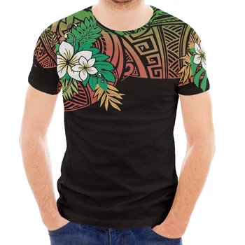 Полинезийски Tribal Понпей С Татуировка на Тотема, Щампи, Нова Лятна Мъжка Тениска Модна Тениска с къс ръкав, Мъжки Ежедневни Празнични Плажни Ризи