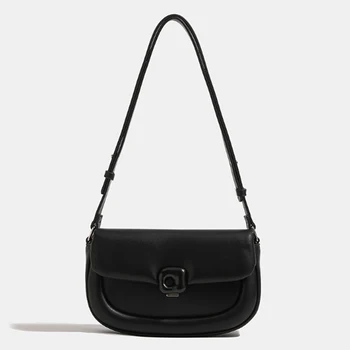 Просто дизайнерска чанта на едно рамо, чанта през рамо за жени, висококачествена чанта за пътуване до работа, малка квадратна чанта