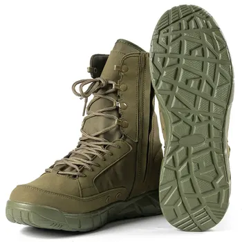 Професионални военни обувки за мъже от естествена кожа със специално предназначение армейского зелен цвят, dr. обувки за мъже, улични армейските ботильоны