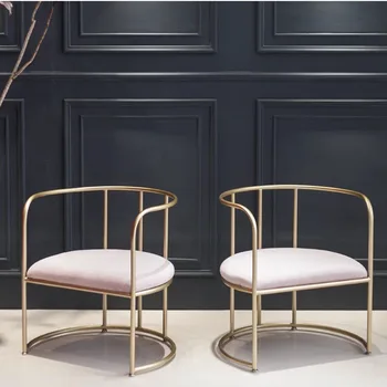 Розови столове за всекидневна Nordic Comfy Луксозно Индивидуално стол за дневна Modern Adults Chaise Pliante Furniture MQ50KT
