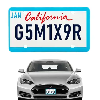 Силиконови рамки за регистрационен номер, притежателят на силиконовата рамка за автомобилни права, устойчиви на корозия на Черни притежателите на регистрационни номера на автомобили в САЩ