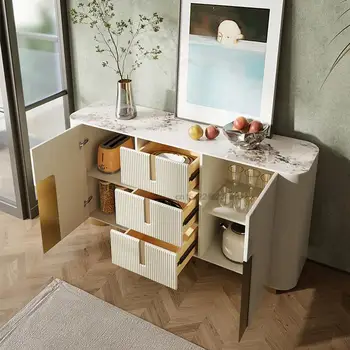 Скандинавска хол Модерен минималистичен Централна шведска маса, Шкаф за шиферного кабинет, Мебели за антре, Конзола маса, шкафове