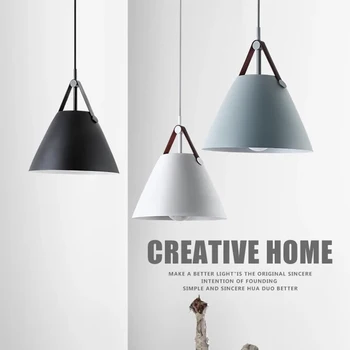 Скандинавските висящи лампи Дания Модерен окачен лампа с една глава, висящи лампи за спалня, кухня, трапезария, окачена лампа за рамо