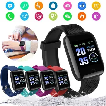 Смарт часовници За Мъже, за измерване на кръвното налягане, за жени, за наблюдение на сърдечната честота, Умни Часовници За деца, Водоустойчив, за спорт на Android и IOS D13 116plus