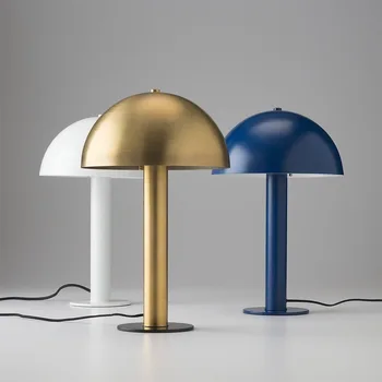 Съвременно минималистичное осветление на хола Led нощно шкафче за спалня, настолна лампа за изследване на творческа личност, златна декоративна лампа-гъби