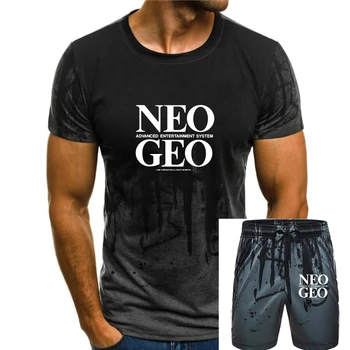 Тениска с логото на NEOGEO, мъжки летни ризи, памучни тениски, готини тениски