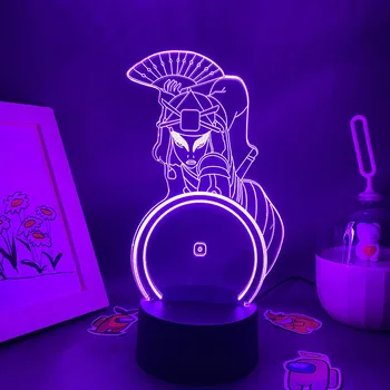 Фигурка аниме аватар Suki 3D LED Night Lights Готин подарък за приятел Декор спални Аватар манга 