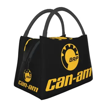 Чанта за обяд с изолация Can Am за жени, лого BRP ATV, Преносим охладител, термален обяд-бокс за хранене, Нощуване на открито, Пътуване
