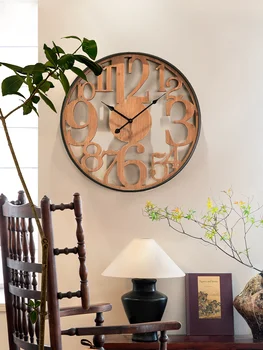 Часовник, телевизор, фон, стена, стена, clock, хол, творческа, высококлассное, минималистичное декорация на дома, часовници