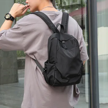 Черен спортен мъжки Дизайнерска чанта 2023, Мини-модерен Водоустойчива раница, Раници, мъжки Малки за пътуване, Холщовые чанти за рамо