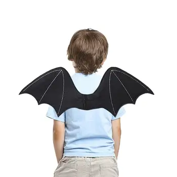 Черните Крила на прилеп за деца, носене на костюм с крила на прилеп, на новост, подпори за облекло за Хелоуин, определени за родители и деца с крила на прилеп за Хелоуин