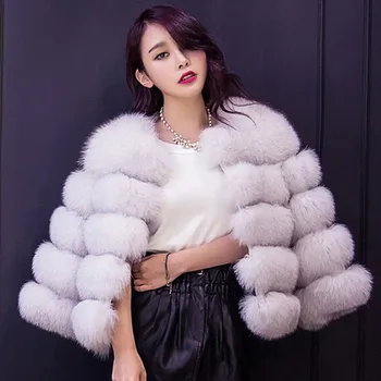 Шаги 2024 Есенно-зимно палто, топло casacos femininos, жилетка от изкуствена кожа, връхни дрехи, дамско палто от изкуствена кожа, яке от изкуствена кожа, палта